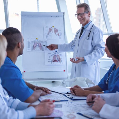 Medical doctors at the conference Hands-On Clinical Support & Training for Healthcare Staff