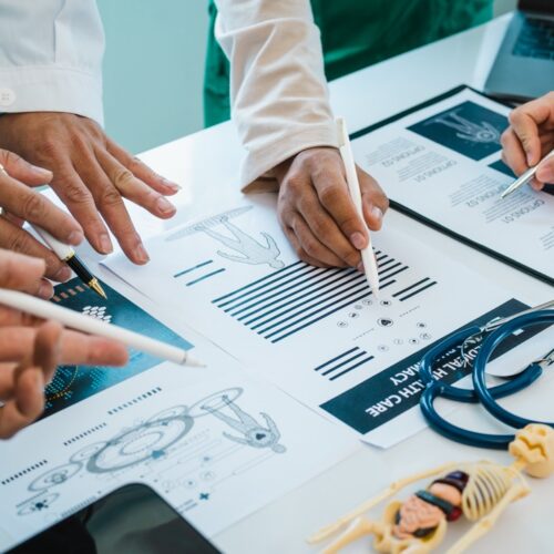 Meeting team of doctor and medical staff at hospital, Consultation about treatment of heart disease Strategic Consultancy for Healthcare Growth & Market Access